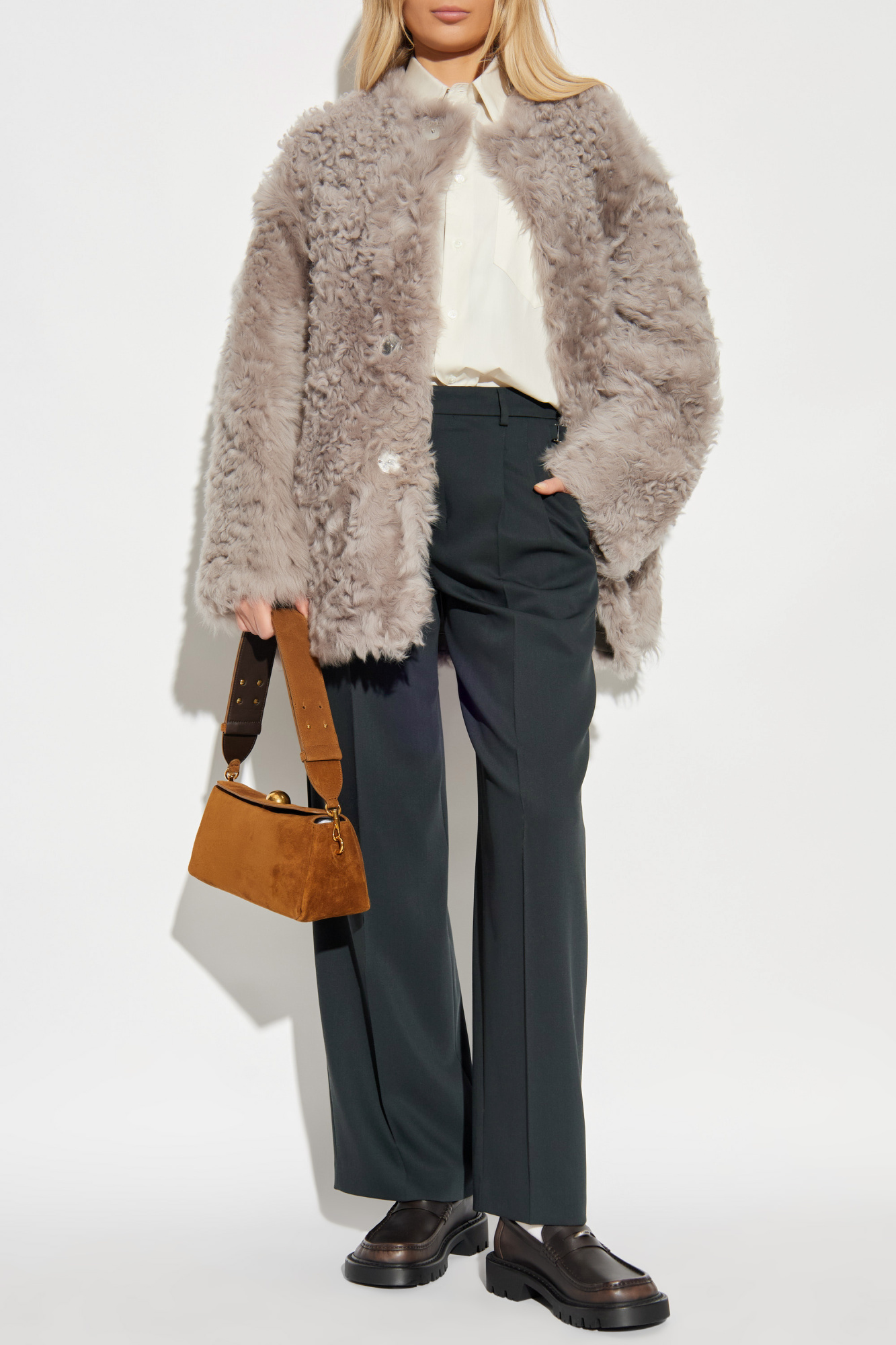 Ami Alexandre Mattiussi Shearling coat | Women's | Vitkac